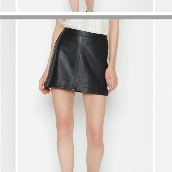 Joie lamb leather mini skirt - Picture 2 of 12